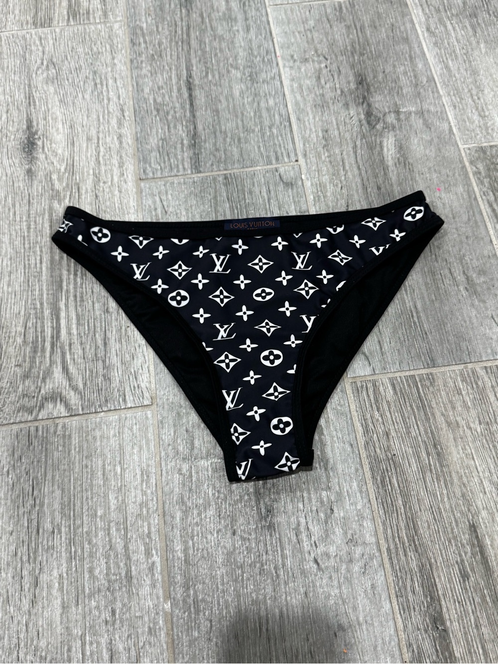 LOUIS VUITTON Women’s Graphic Monogram Low Rise Classy Swim Bikini Bottoms 46/XL